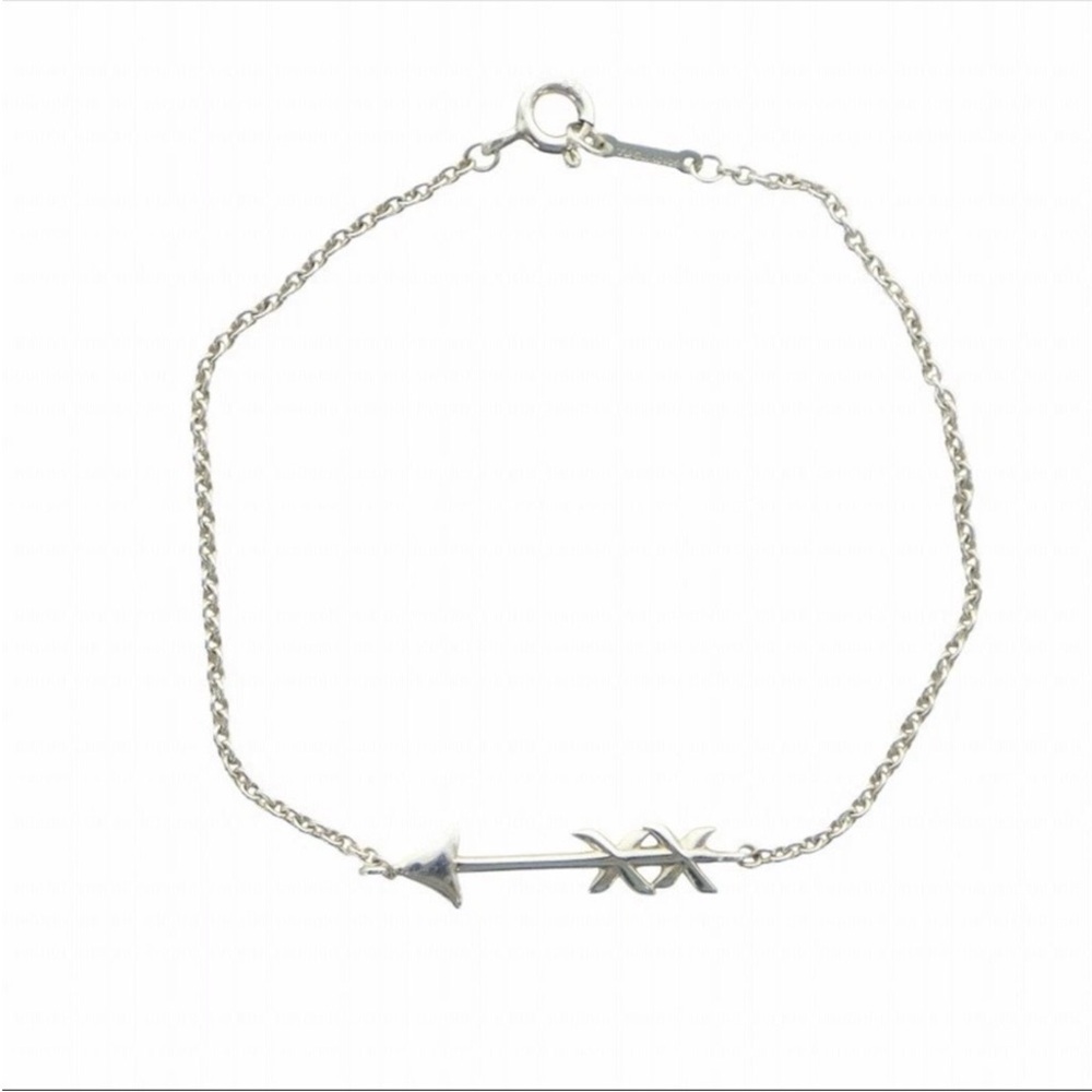 Tiffany & Co  Paloma Picasso .925 Sterling Silver Grafitti Arrow Bracelet 7” - Picture 2 of 6